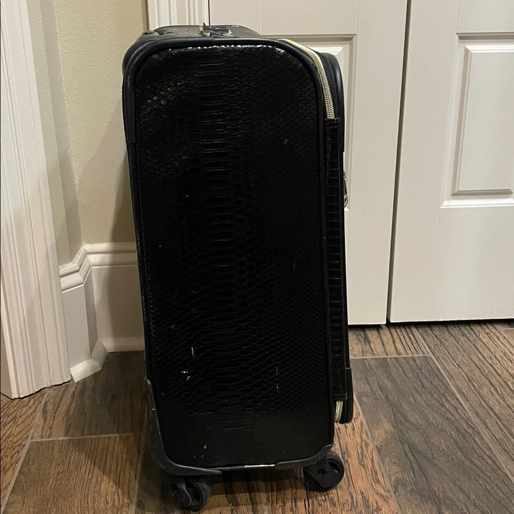 Victoria's Secret Shiny Black Textured Carry-On - Picture 6 of 9